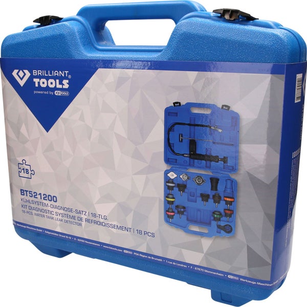 BRILLIANT TOOLS Kühlsystem-Diagnose-Satz 18tlg. - BT521200