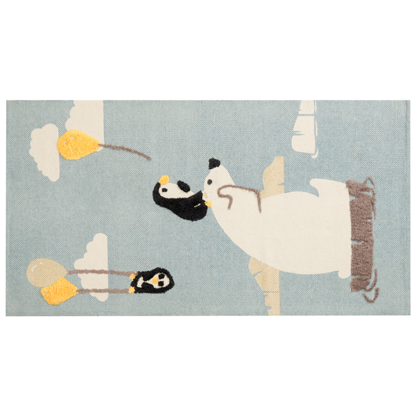 Kinderteppich BARUS Bunt 80 x 150 cm Baumwolle