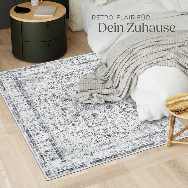 Vintage Designer Teppich tectake rutschfeste Unterseite verschiedene Größen 120 x 170 cm