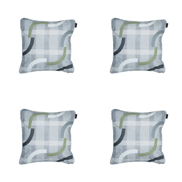 Dekokissen Tess Salbei - Ca. 50x50 cm - 4er-Set