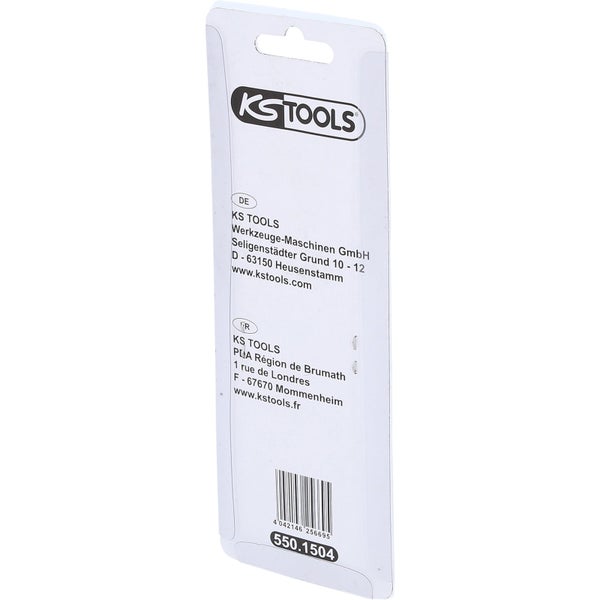 Stiftleuchte aus Aluminium mit Befestigungsclip und seitlichem Leuchtfeld.