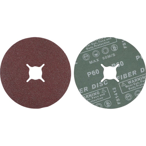 BGS Fiber-Schleifscheiben-Satz Körnung 60 Aluminiumoxid 10tlg. - 42027