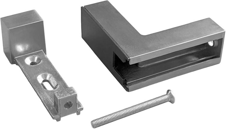 Winkelverbinder für quadratische Profile aus Metall inklusive Schraube zur Montage