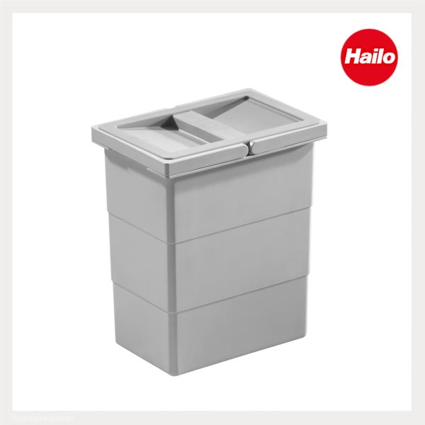 Hailo Einbauabfalleimer für den Küchenschrank aus Kunststoff.