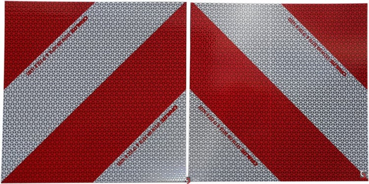 UvV Set 4 Stück 3M-Folien magnetische Kfz-Warnmarkierung