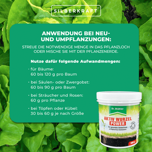 Aktiv Wurzel Power – Mykorrhiza-Bodenpilze zur Wurzelstärkung – Für Gemüse, Obst, Zierpflanzen & Kräuter – Stärkt Pflanzen bei Trockenheit & Nährstoffmangel – Für Beet, Topf & Kübel