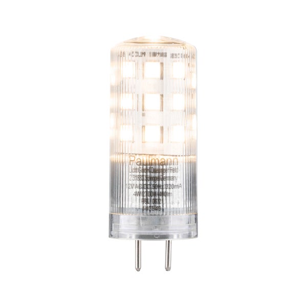 Standard 12V LED Stiftsockel GY6,35 1er-Set 400lm 4W 2700K dimmbar Klar