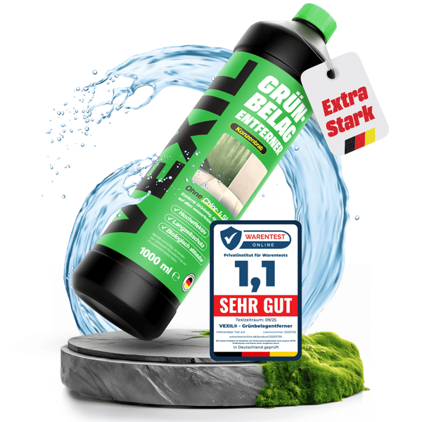 VEXIL Grünbelagentferner Konzentrat 1000 ml Flasche mit Warentest Auszeichnung