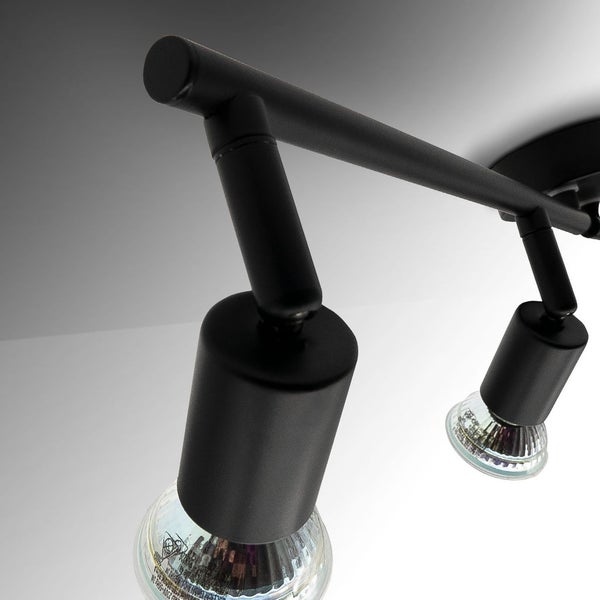 Deckenstrahler - 11,6W, 1040lm, LED, schwenkbar, GU10, warmweiß, schwarz