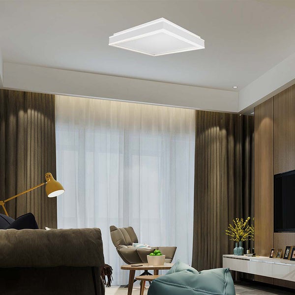 V-TAC VT-7757-W - Designer-Kuppelleuchten - Quadratisch - IP20 - Weißes Gehäuse - 38 Watt - 4000
