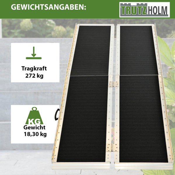 Tragbare Rampe von Trutzholm mit einer Tragkraft von 272 kg und einem Gewicht von 18,30 kg