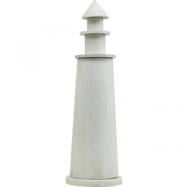 Dekorativer Leuchtturm aus Stein für den Garten