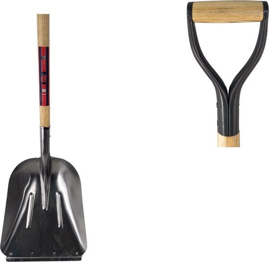 Metallschaufel mit Holzgriff und D-Griff