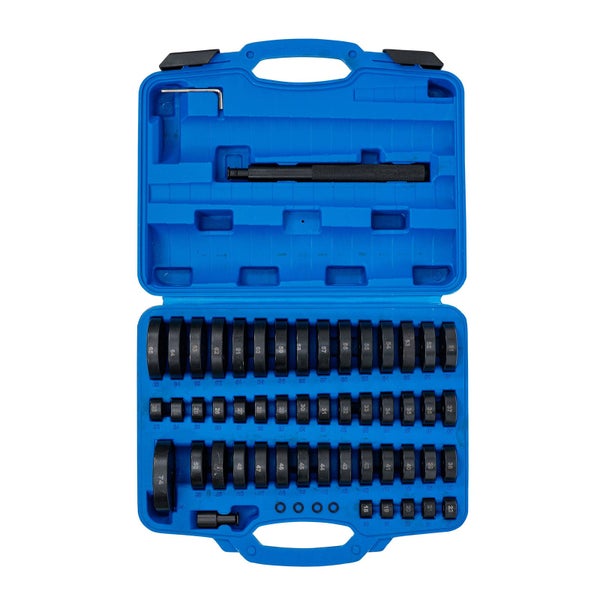 Lagersatz in einer blauen Aufbewahrungsbox