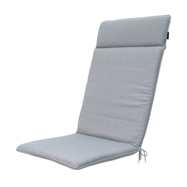 Hochlehnerauflage Naples grau - Ca. 120x50 cm - 4er-Set