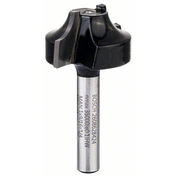 Bosch Kantenformfräser E 1/4 R1 6,3 mm Ø 25,4 mm L 14 mm G 46 mm - 2608628424