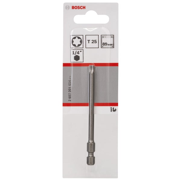 Bosch Logo. T25 Torx-Schrauberbit, 89 mm lang