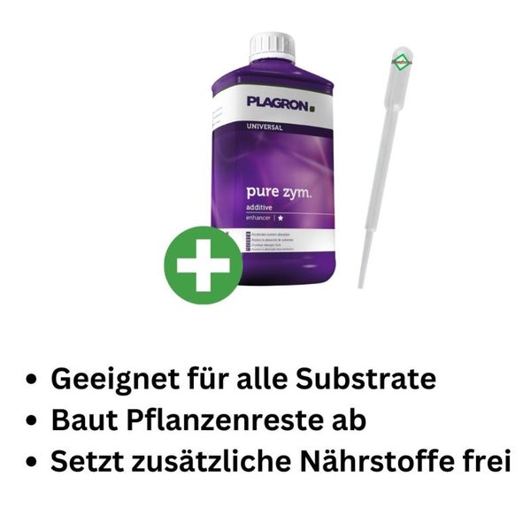 Plagron Pure Enzym 250 ml – Effiziente Reinigung & Zuckerbildung für gesunde Pflanzen, vielseitig einsetzbar mit präziser Pipette für Grow, Tomaten & Orchideen