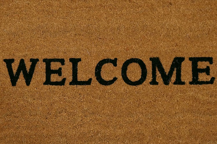Kokosnussmatte Welcome - Fußmatte 50 x 80 cm