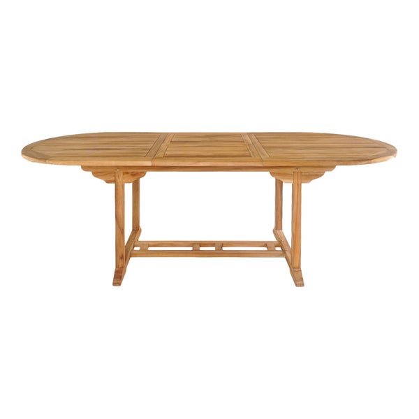 Salamanca Gartentisch mit Zusatzplatte Teak. 90 X 240 X 75 cm
