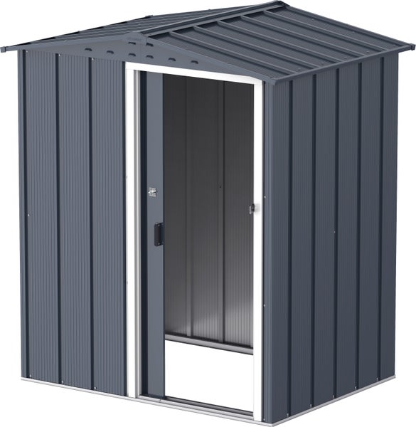 Metall Gerätehaus 163x112 Gartenhaus Schiebetür