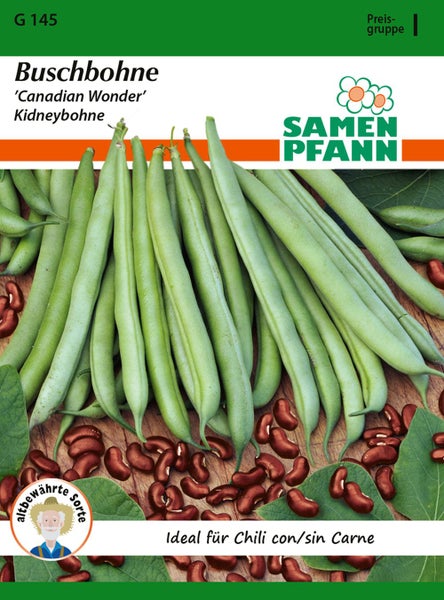 Buschbohne Canadian Wonder Samenpackung