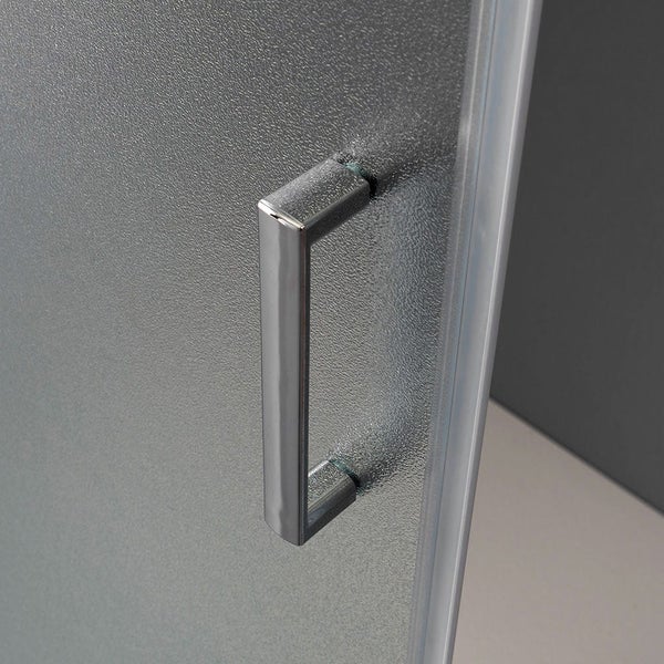 80x100 Duschkabine aus 6mm satiniertem ESG-Sicherheitsglas | Giada