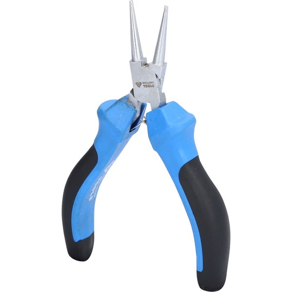 Spitzzange mit blau-schwarzen Griffen