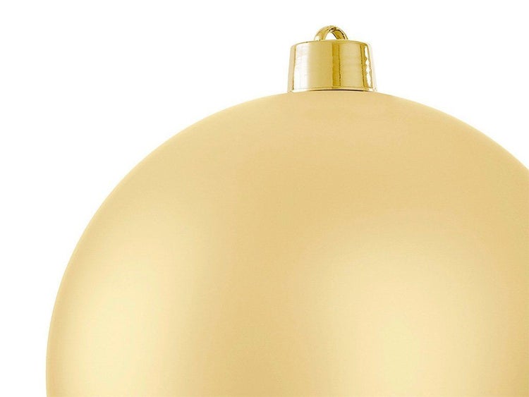 Weihnachtskugel mit matter Oberfläche und Aufhängung für den Weihnachtsbaum