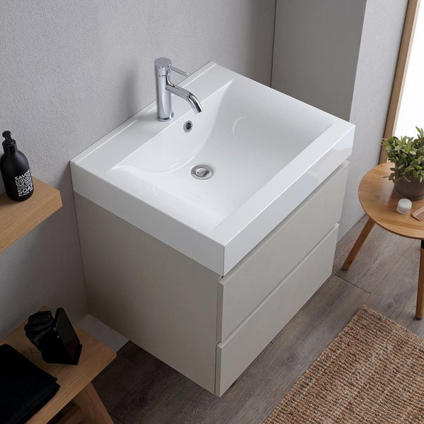 Waschtisch mit Unterschrank und zwei Schubladen im Badezimmer