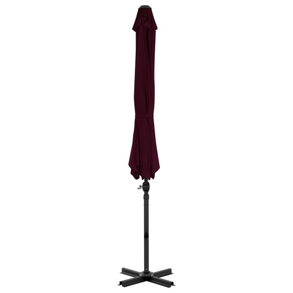 Ampelschirm mit Aluminium-Mast 300 cm Rot