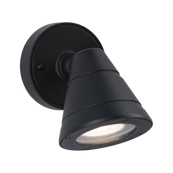 Außenwandleuchte Trian seewasserresistent IP44 rund 100x125mm max. 35W 230V Anthrazit Aluminium