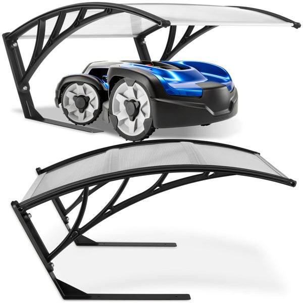 Überdachung für Rasenmähroboter und Überdachung ohne Rasenmähroboter