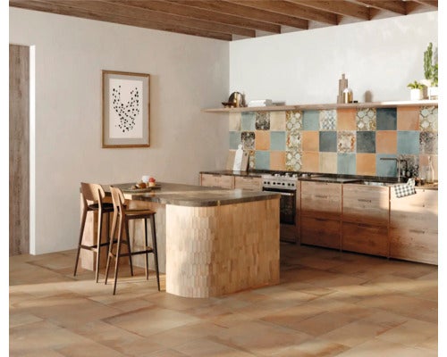 Wand- und Bodenfliese Heartland Dekor Grid 30x30 cm