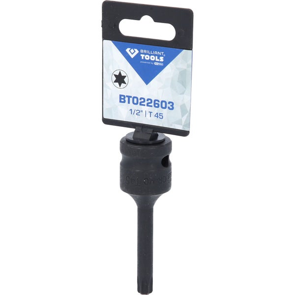 BRILLIANT TOOLS 1/2 Kraft Bit-Stecknuss Torx T45 - BT022603