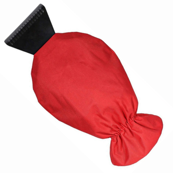 Eiskratzer mit Handschuh