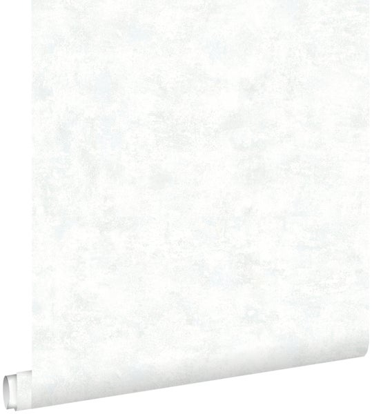 ESTAhome Tapete mit malerischem Effekt Weiß - 53 cm x 10,05 m - 148311