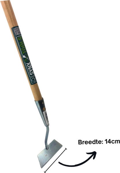 Gartenhacke mit Holzgriff und einer Breite von 14 cm