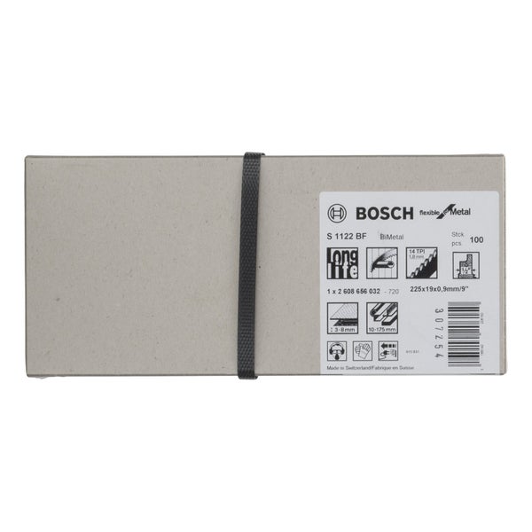 Bosch Stichsägeblatt Set für Metall, 100 Stück