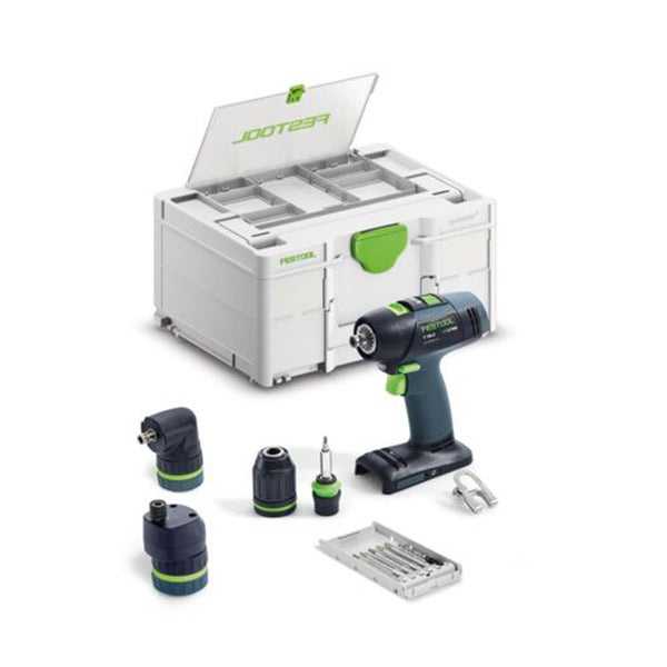 Festool Akku Bohrschrauber Set inklusive Systemkoffer und diversen Vorsatzgeräten sowie Zubehörteilen