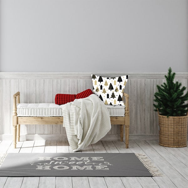 Kuschelkissen, Kissenhülle, Kissenbezug Weihnachten Tannenbäume PI11152_40x40cm