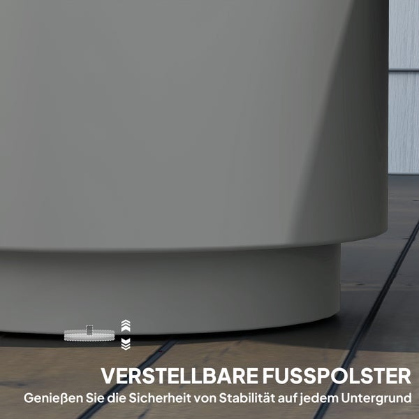 Verstellbare Fußpolster für Pflanzgefäße zur Stabilisierung auf jedem Untergrund