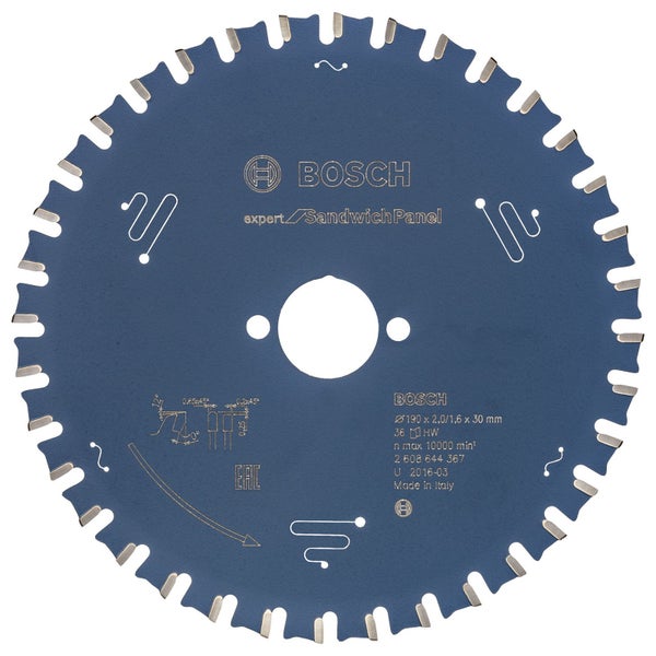 Bosch Kreissägeblatt Expert for Sandwich Panel für Handkreissägen 190 x 30 x 2 mm 36 - 2608644367