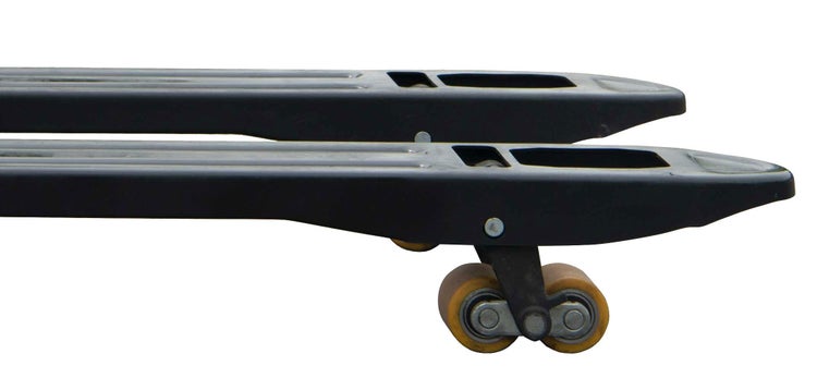 Gabelstaplerzinken mit Rollen