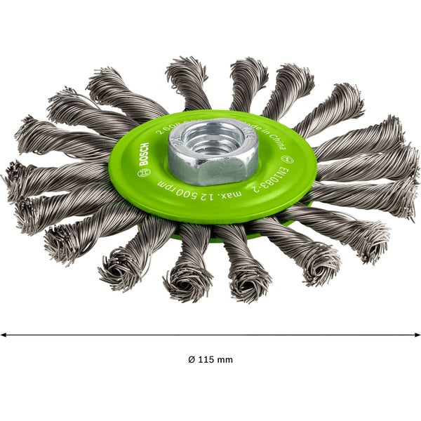 Drahtbürste mit einem Durchmesser von 115 mm