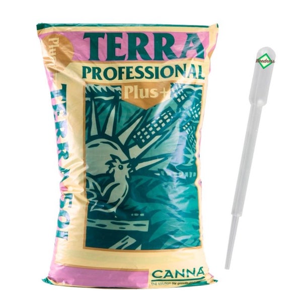 Canna Terra PLUS 50L Blumenerde + Pipette – 100 % organische Premium-Erde für Indoor-Grow • vorgedüngt für 1 Woche • antiseptisch & nährstoffreich für gesundes Pflanzenwachstum