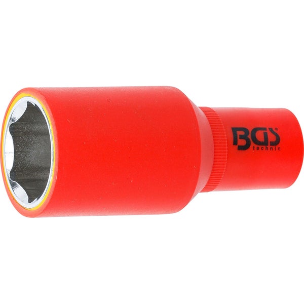 BGS VDE-Steckschlüssel-Einsatz Sechskant Antrieb Innenvierkant 12,5 mm (1/2) SW 27 mm - 72077