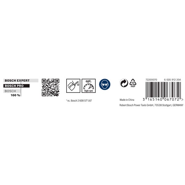 Bosch Experte, Bosch Pro Logo, QR-Code, Symbole und Barcode