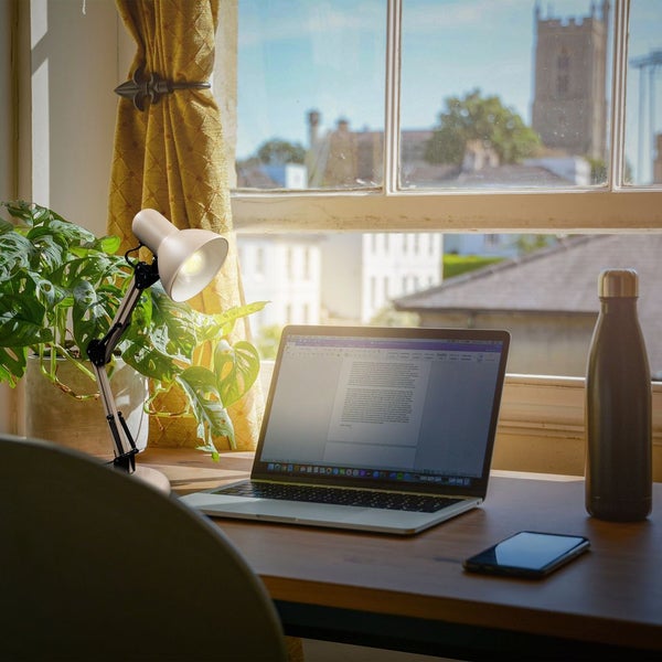 Schreibtischlampe Leselampe Tischlampe Kabelschalter Schwenkbar Büro