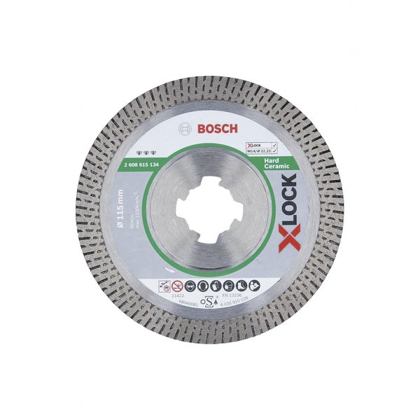 Bosch HardCeramic Trennscheibe mit X-Lock Aufnahme, Durchmesser 115 mm